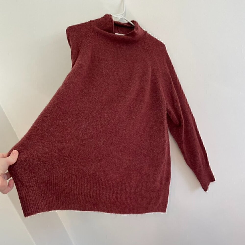 Ava & Viv Plus Size Raspberry Red Burgundy Marled… - image 7